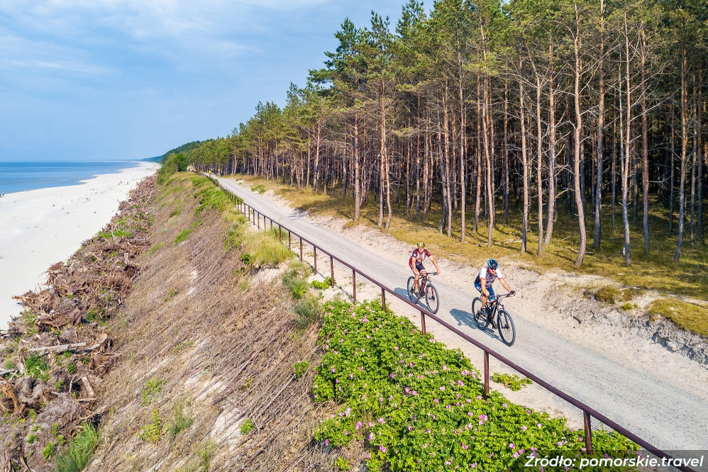 Trasy rowerowe wzdłuż wybrzeża